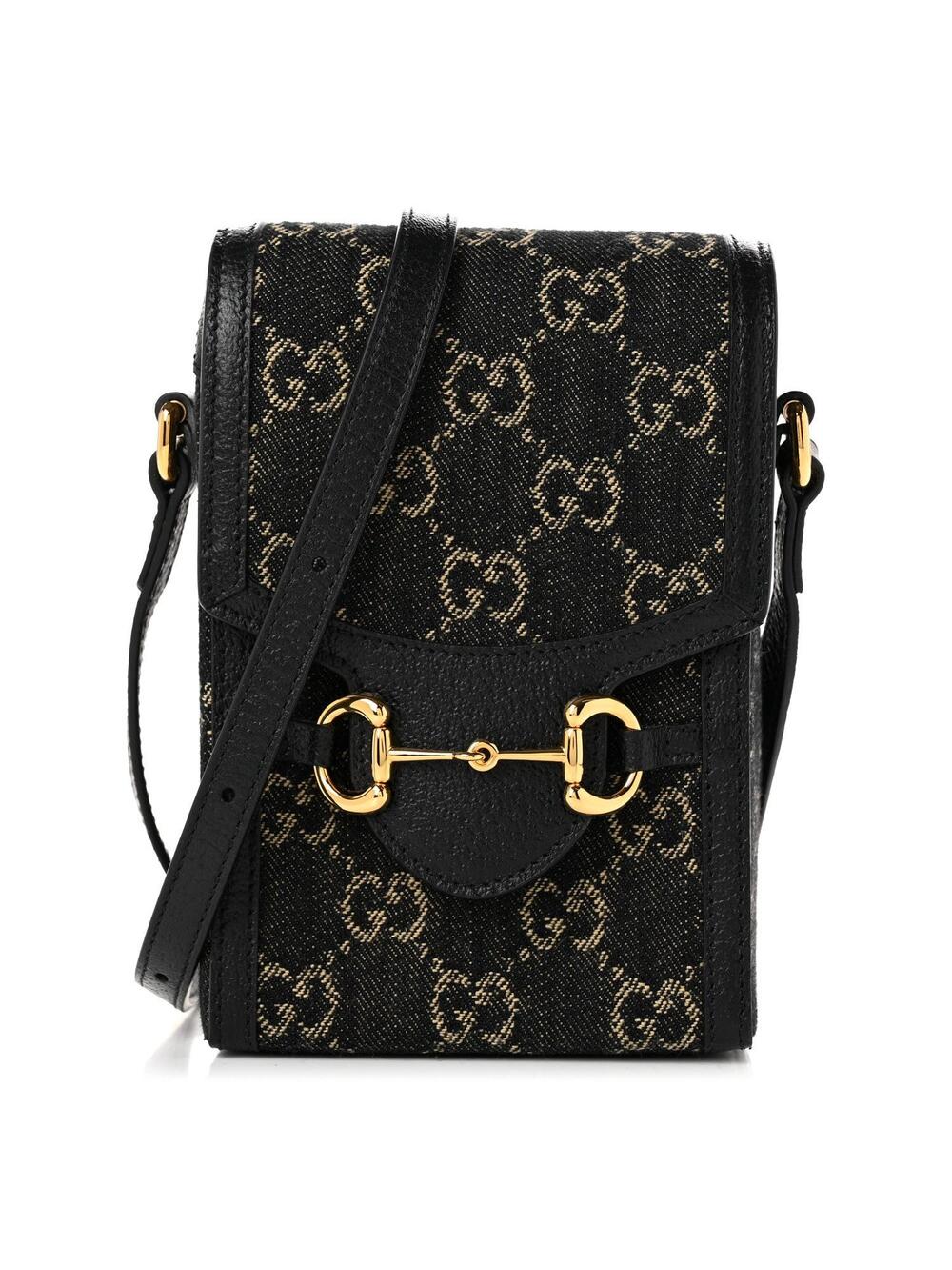 Gucci Jacquard Black Denim Gg Textured #365964G85B
